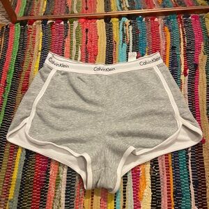 Calvin Klein grey lounge shorts